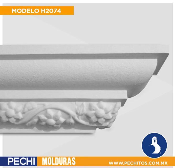 Molduras de Unicel Reforzado FLOREE para Colar Modelo H2074