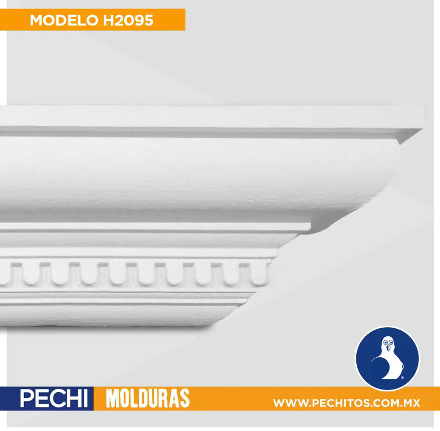 Molduras de unicel decoradas H2095 Legant Pechitos