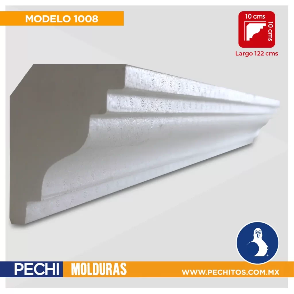 Molduras de unicel pechitos 1008