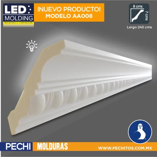 molduras luz led indirecta AA008