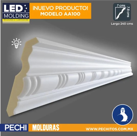 molduras luz led indirecta AA100
