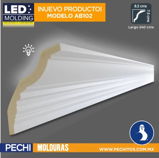 molduras luz led indirecta AB102