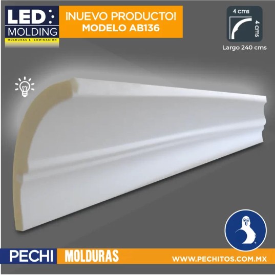 molduras luz led indirecta AB136